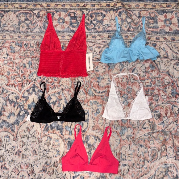 Urban Outfitters Other - Out From Under (Urban Outfitters) Lot of 5 Bralettes SZ S NWOT